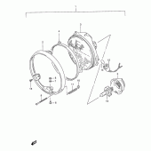 Схема узла: Фара для Suzuki GS500