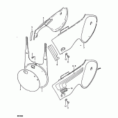 Схема вузла: Бічні панелі (Rm100n, rm100t) для Suzuki RM100