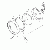 Схема вузла: Фара для Suzuki DR400