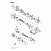 Схема вузла: Трансмісія для Suzuki GSX1300 B-King