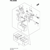 Схема узла: Задний тормозной суппорт (Gsx-R1000L6 E28) для Suzuki GSX-R1000