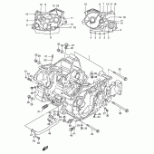 Схема вузла: Картер двигуна для Suzuki VS800 Intruder 800