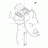 Схема узла: Аккумулятор для Suzuki TU125