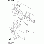 Схема вузла: Передній гальмівний супорт (Vl800Tl5 E28) для Suzuki VL800 Boulevard C50 BOSS