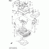 Схема вузла: Передня головка циліндра & Прокладка головки & Свічка запалювання (Vl1500Bl4 E33) для Suzuki VL1500 Boulevard C90 BOSS