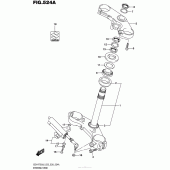 Схема вузла: Рульова траверса для Suzuki GSX-R750