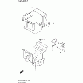 Схема вузла: Кріплення акумулятора Suzuki VL1500 Boulevard C90T