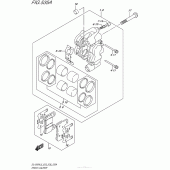 Схема вузла: Передній гальмівний супорт для Suzuki DL1000 V-Strom