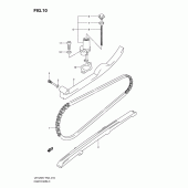 Схема вузла: Ланцюг ГРМ & Натягувач для Suzuki UH125 Burgman