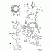Схема вузла: Циліндр для Suzuki RM250