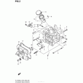 Схема вузла: Головка циліндра (передня) для Suzuki DL1000 V-Strom