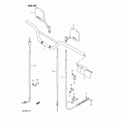 Схема вузла: Кермо & Тросики для Suzuki DR650 DR650R