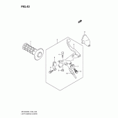 Схема узла: Левая ручка руля для Suzuki DR-Z400 DR-Z400S