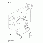 Схема вузла: Сидіння для Suzuki GS500