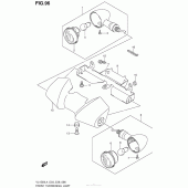 Схема вузла: Front Turnsignal Lamp (Vl1500L4 E03) для Suzuki VL1500 Boulevard C90