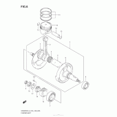 Схема вузла: Колінчастий вал & Поршень для Suzuki DR200 DR200SE