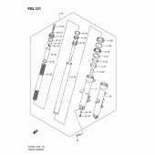 Схема узла: Передняя вилка для Suzuki DL650 V-Strom