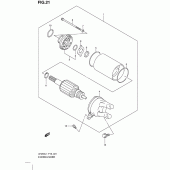 Схема узла: Стартер электрический для Suzuki UH200 Burgman