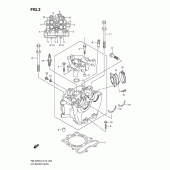 Схема вузла: Головка циліндра для Suzuki RM-Z250