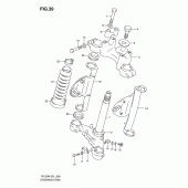 Схема узла: Рулевая траверса (See note) для Suzuki TF125