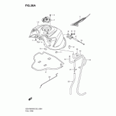 Схема узла: Топливный бак (Model k9) для Suzuki GSX-R600