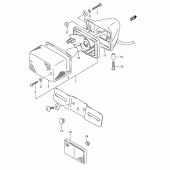 Схема вузла: Задній ліхтар (Стоп-сигнал) (Model r p31) для Suzuki TS125