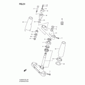 Схема узла: Рулевая траверса для Suzuki VL800 Intruder C800/ Boulevard C50