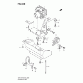 Схема вузла: Блок ABS (Gsf1200ak6/sak6) для Suzuki GSF1200 Bandit