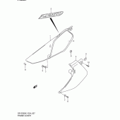 Схема вузла: Бічні панелі для Suzuki DR-Z250