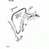 Схема узла: Цепь ГРМ & Натяжитель & Успокоитель для Suzuki GS1000