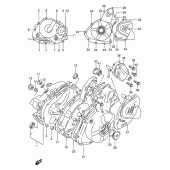 Схема вузла: Кришки картера для Suzuki DR650 DR650RE