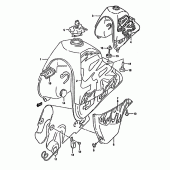 Схема вузла: Паливний бак (Model n/p) для Suzuki DR350