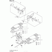 Схема узла: Подножки (Vl1500Bl4 E33) для Suzuki VL1500 Boulevard C90