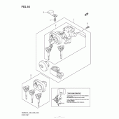 Схема узла: Lock Set (An650L3 E33) для Suzuki AN650 Burgman (EU analogue of SkyWave)