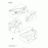 Схема узла: Накладка топливного бака (Gsx-R600L3 E28) для Suzuki GSX-R600