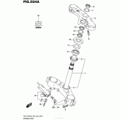Схема вузла: Рульова траверса для Suzuki GSX-R1000