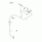 Схема вузла: MAP сенсор (Model k/l/m/n/p/r/s) для Suzuki VS1400 Intruder 1400