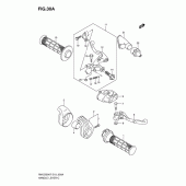 Схема вузла: Ручки керма (Model k8/k9) для Suzuki RM-Z250