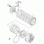 Схема узла: Сцепление для Suzuki TS125