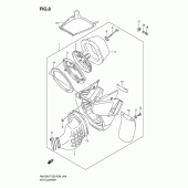 Схема узла: Воздушный фильтр для Suzuki RM125