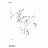 Схема вузла: Передній обтічник для Suzuki AN650 Burgman (EU analogue of SkyWave)