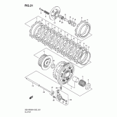 Схема вузла: Зчеплення для Suzuki GSX-R600