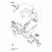 Схема вузла: Підніжки для Suzuki GSX1300 B-King