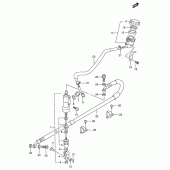 Схема узла: Задний тормозной цилиндр для Suzuki DR650 DR650SE