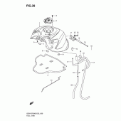 Схема узла: Топливный бак (Model k8) для Suzuki GSX-R750