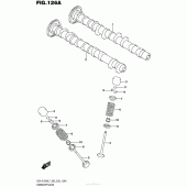 Схема вузла: Розподільний вал & Клапан для Suzuki GSX-S1000