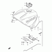 Схема вузла: Паливний бак (Model k2) для Suzuki GSX-R600