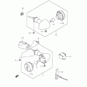 Схема вузла: Поворотники для Suzuki LS650 Boulevard S40