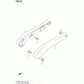 Схема вузла: Опори пасажира Suzuki LS650 Boulevard S40
