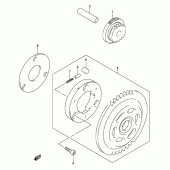 Схема вузла: Привід стартера для Suzuki UH150 Burgman